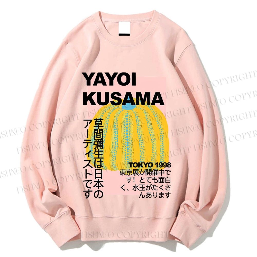 Unisex Yayoi Kusama Pumpkin Printed Sweatshirt