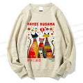 Unisex Yayoi Kusama Cats Dots Printed Sweatshirt