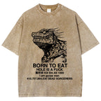 Born To Eat Washed T-Shirt