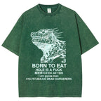 Born To Eat Washed T-Shirt