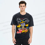 Unisex Infinite Ramen Printed Washed Tee