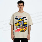 Unisex Infinite Ramen Printed Washed Tee