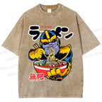 Unisex Infinite Ramen Printed Washed Tee