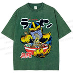 Unisex Infinite Ramen Printed Washed Tee