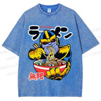 Unisex Infinite Ramen Printed Washed Tee