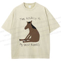 Unisex This Actually is My First Rodeo Horse Printed Washed Tee