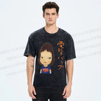 Unisex Yoshitomo Nara Printed Washed Tee