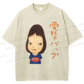 Unisex Yoshitomo Nara Printed Washed Tee