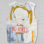Unisex Yoshitomo Nara No Nukes Printed Tank Top