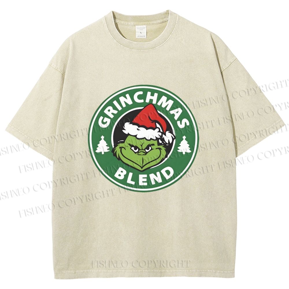 Unisex Grinchmas Blend Printed Washed Tee