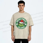 Unisex Grinchmas Blend Printed Washed Tee