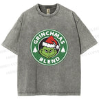 Unisex Grinchmas Blend Printed Washed Tee