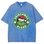 Unisex Grinchmas Blend Printed Washed Tee
