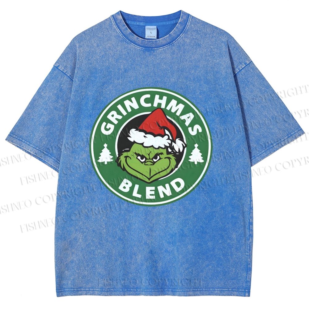 Unisex Grinchmas Blend Printed Washed Tee