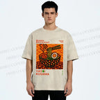 Unisex Yayoi Kusama Ramen Printed Washed Tee