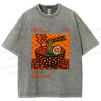 Unisex Yayoi Kusama Ramen Printed Washed Tee