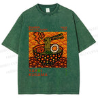 Unisex Yayoi Kusama Ramen Printed Washed Tee
