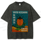 Unisex Yayoi Kusama Bug Printed Washed Tee