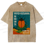 Unisex Yayoi Kusama Bug Printed Washed Tee