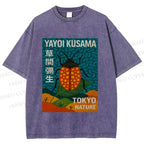 Unisex Yayoi Kusama Bug Printed Washed Tee