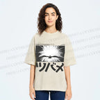 Unisex Whispers Of The Sky Printed Washed Tee