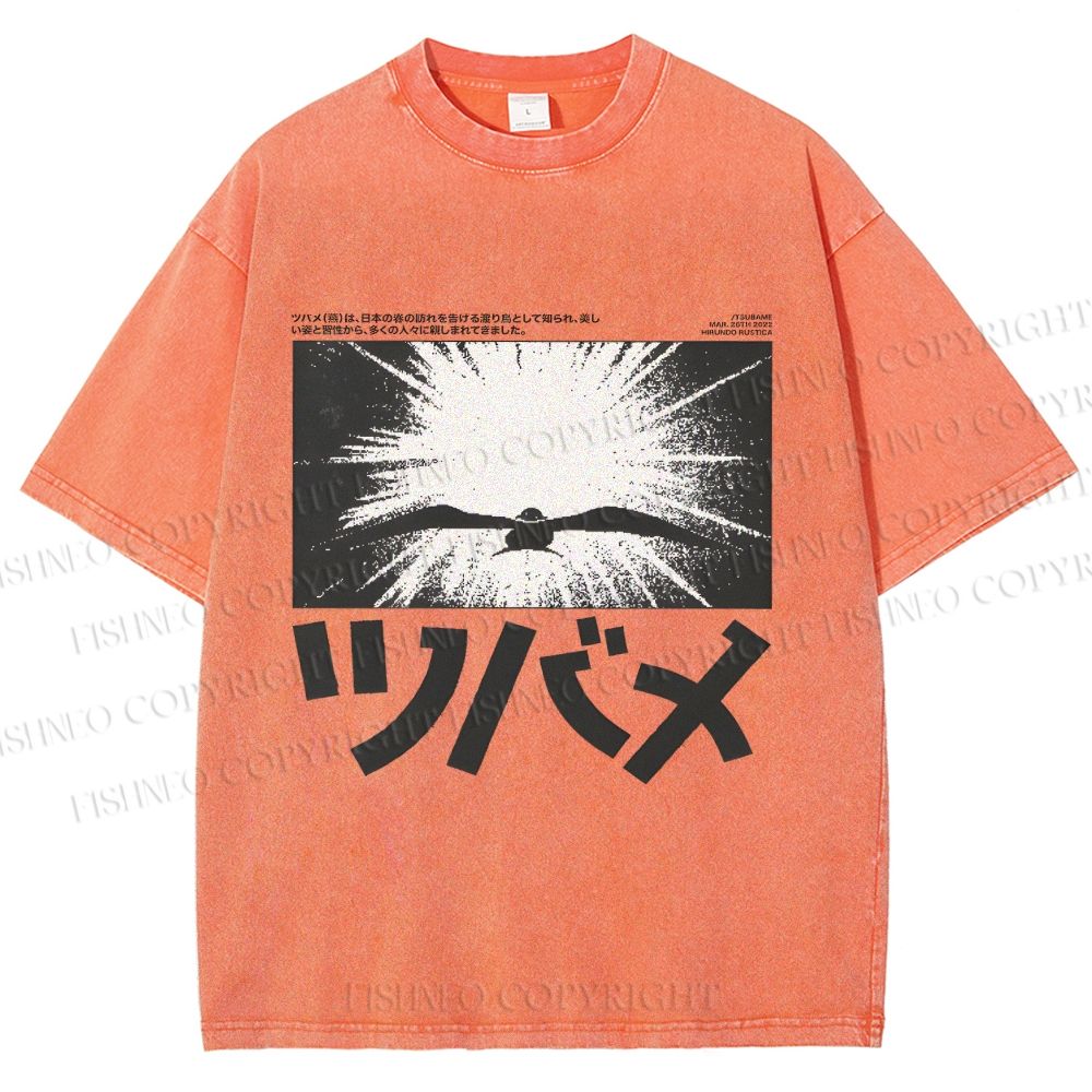 Unisex Whispers Of The Sky Printed Washed Tee