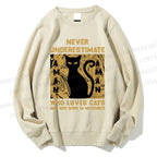 Unisex Who Loves Cat Printed Sweatshirt