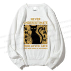 Unisex Who Loves Cat Printed Sweatshirt