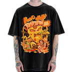 Pizza Attack Vintage Washed T-shirt