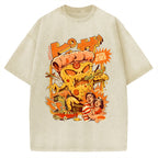Pizza Attack Vintage Washed T-shirt