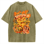 Pizza Attack Vintage Washed T-shirt