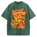 Pizza Attack Vintage Washed T-shirt