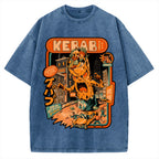Kebab Attack Vintage Washed T-shirt
