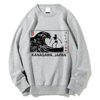 Skeleton Surfing Cotton Sweatshirt