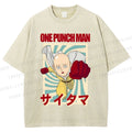 Unisex One Punch Man Printed Washed Tee