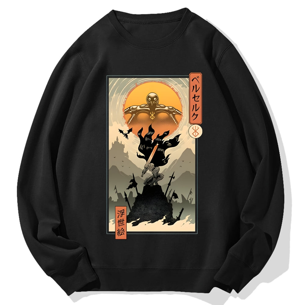 Berserk Ukiyo-e Cotton Sweatshirt