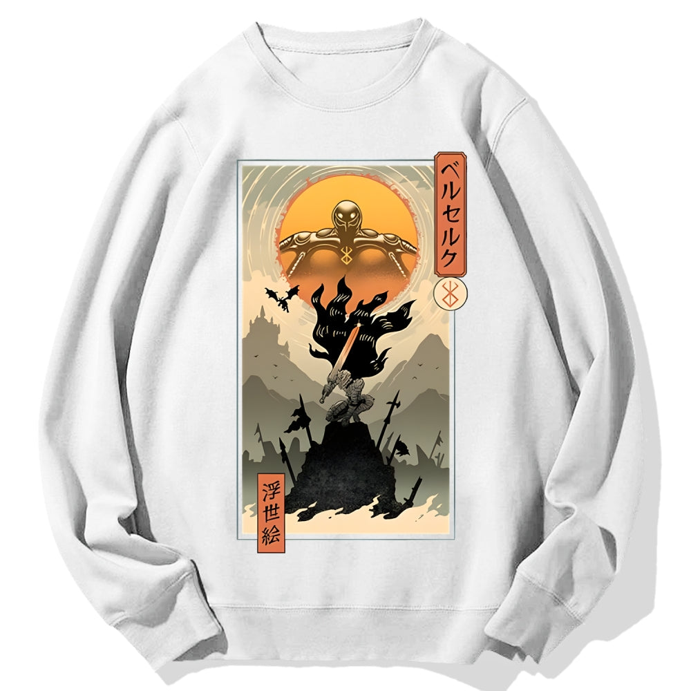 Berserk Ukiyo-e Cotton Sweatshirt