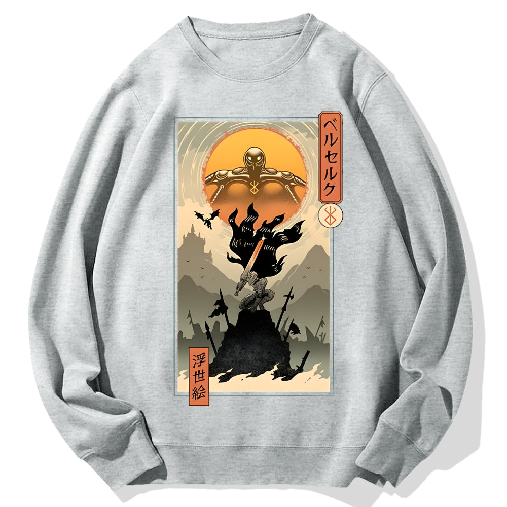 Berserk Ukiyo-e Cotton Sweatshirt