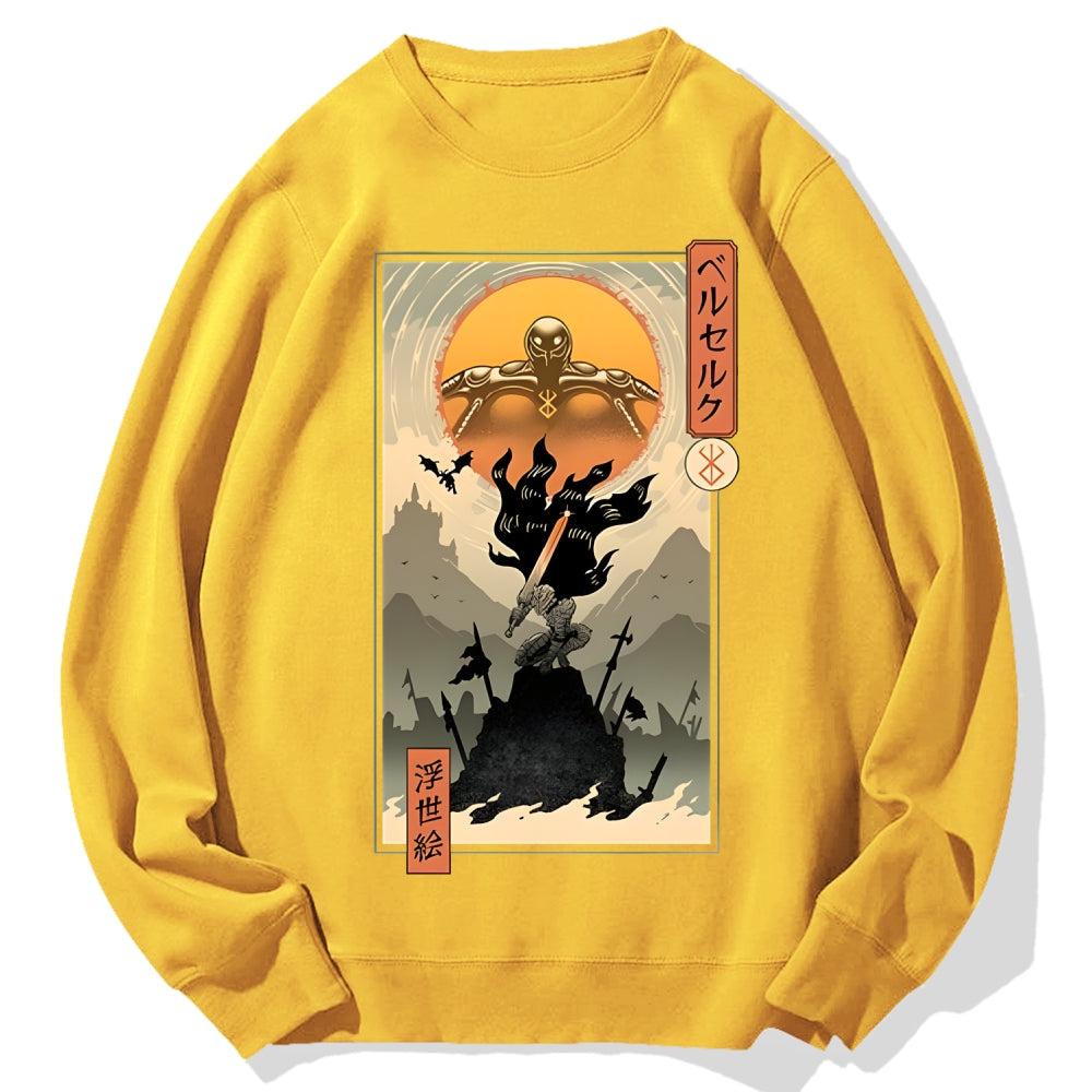 Berserk Ukiyo-e Cotton Sweatshirt