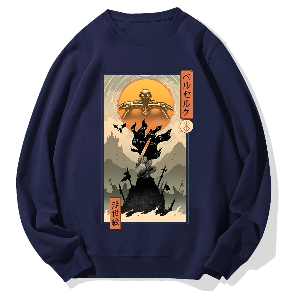 Berserk Ukiyo-e Cotton Sweatshirt