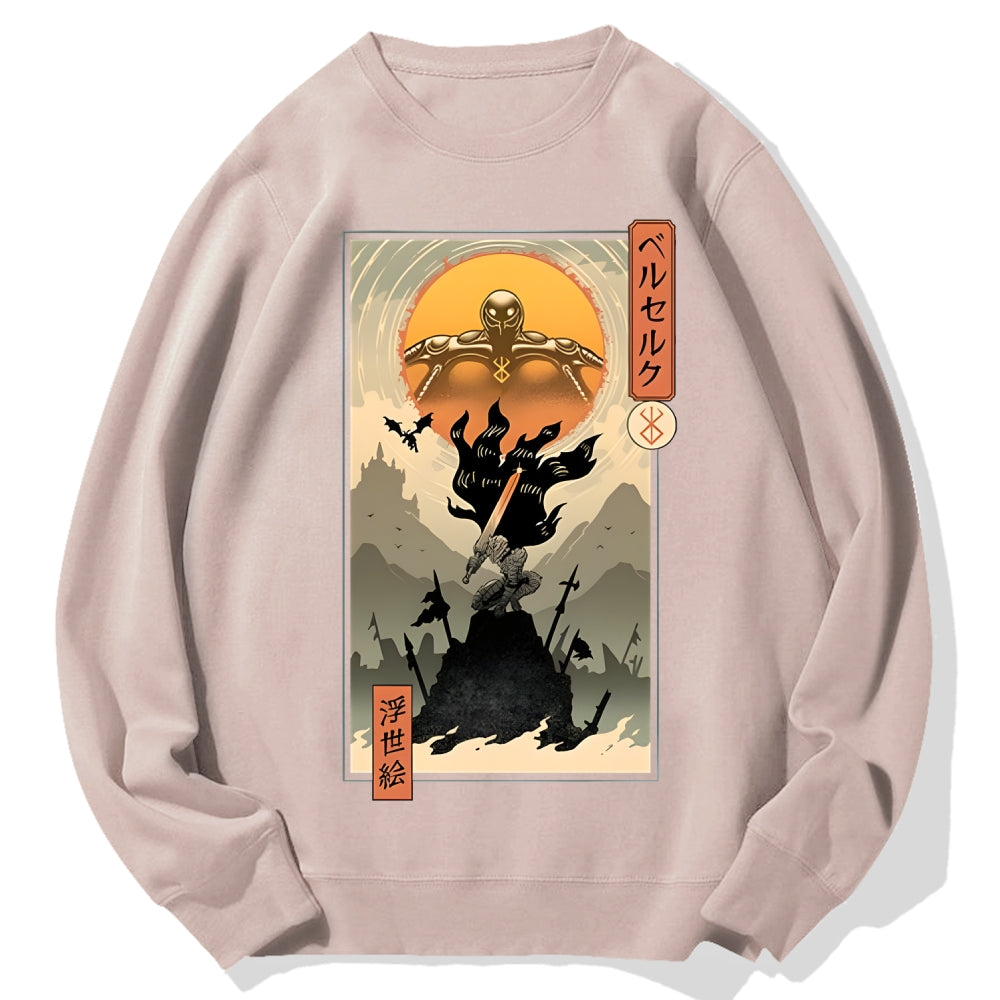 Berserk Ukiyo-e Cotton Sweatshirt