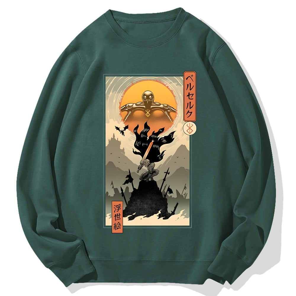 Berserk Ukiyo-e Cotton Sweatshirt