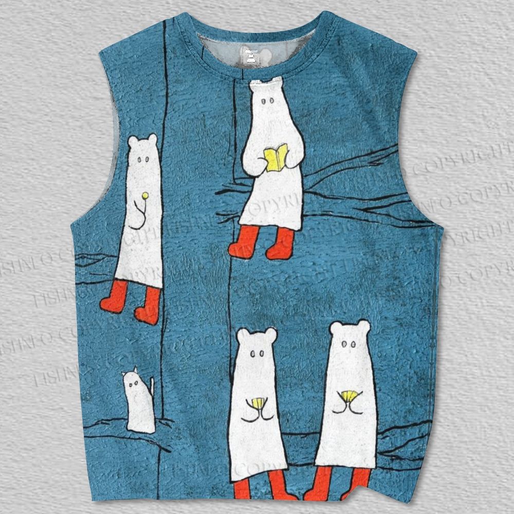 Unisex Tree Talk Printed Tank Top