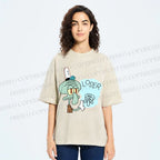 Unisex Squidward Tentacles Loser Printed Washed Tee