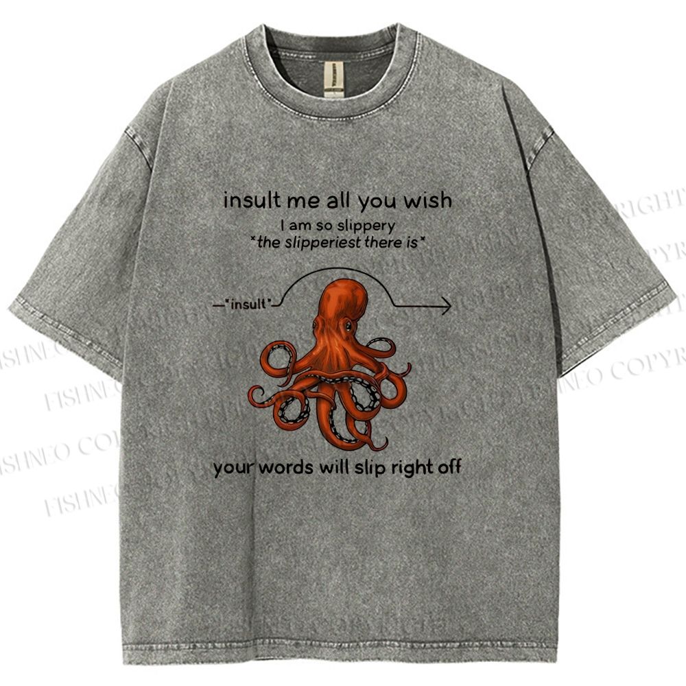 Unisex Avoiding Verbal Attacks Printed Washed Tee