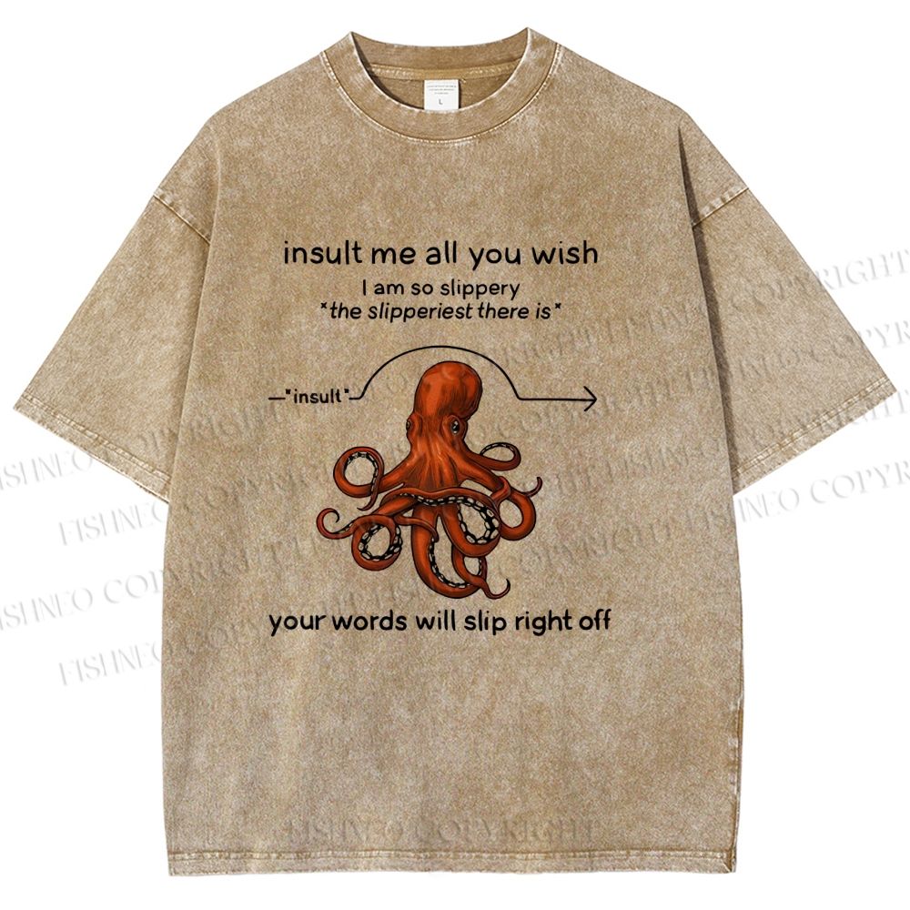 Unisex Avoiding Verbal Attacks Printed Washed Tee