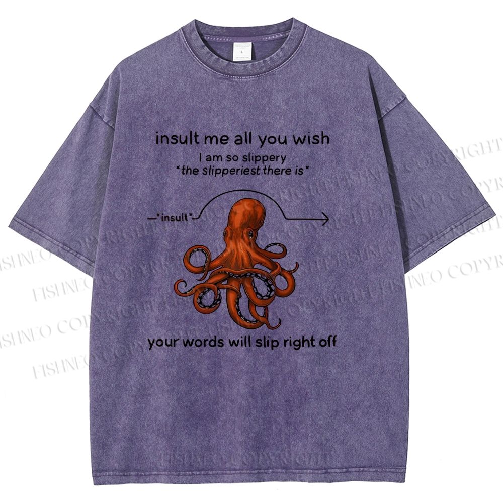 Unisex Avoiding Verbal Attacks Printed Washed Tee