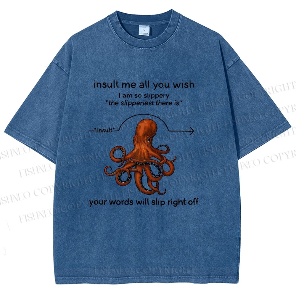 Unisex Avoiding Verbal Attacks Printed Washed Tee
