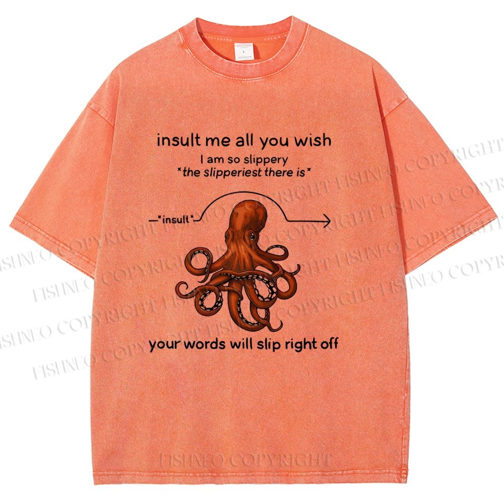 Unisex Avoiding Verbal Attacks Printed Washed Tee