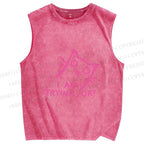Unisex Funny Cat Im Trying Printed Washed Tank Top